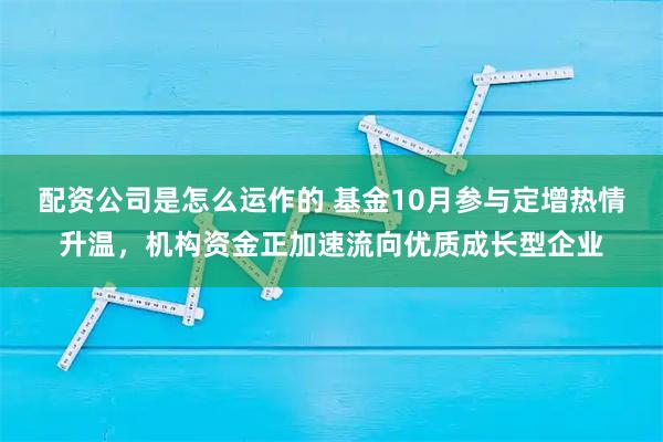 配资公司是怎么运作的 基金10月参与定增热情升温，机构资金正加速流向优质成长型企业